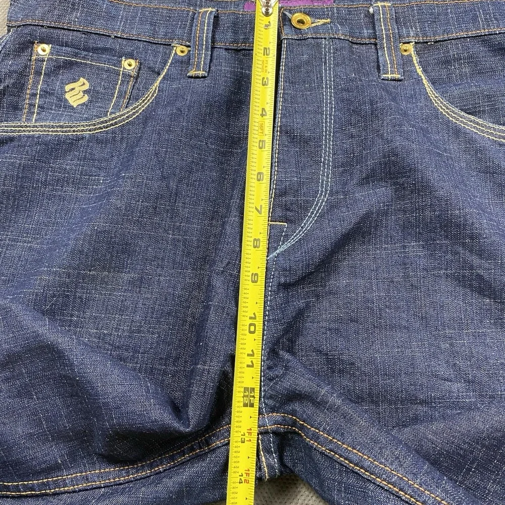 Rocawear Jeans Mens 38 x 34 Baggy Y2K Vintage Denim Blue Wide Leg Skater